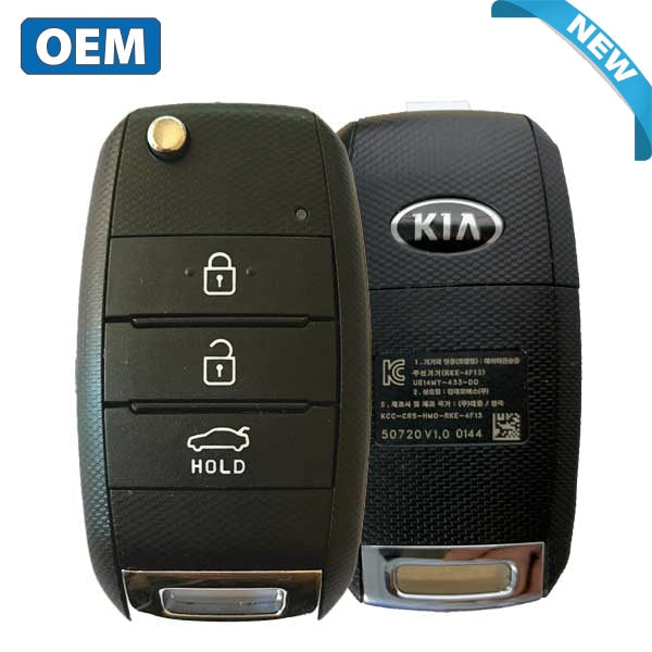 2012-2016 Kia Rio Pride / 3-Button Flip Key / PN: 95430-1W003 / RKE-4F13 (KOREA) (OEM)