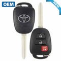 2012-2017 Toyota Prius C / 3-Button Remote Head Key / PN: 89070-52F60 / HQ12BDM (G Chip) (OEM)