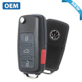 2012-2018 Volkswagen / 4-Button Flip Key / PN: 5KO 837 202 EC / NBGFS93N / MQB / 315 Mhz (OEM)