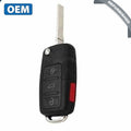2012-2018 Volkswagen  / 4-Button Remote Flip Key / PN: 5KO837202BJ / NBGFS93N / 315 MHz (OEM Refurb)