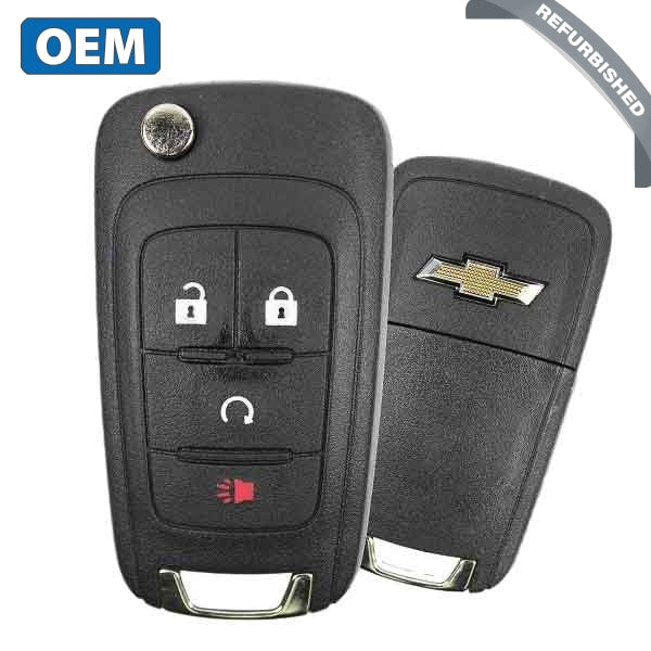 2012-2019 Chevrolet Sonic  / 4-Button Remote Flip Key / PN 13584829 / KR55WK50073 (OEM Refurb)