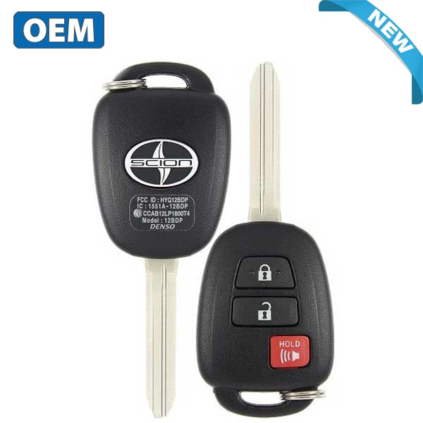 2013-2015 Scion XB / 3-Button Remote Head Key / PN: 89070-12590 / HYQ12BDP (Non Transponder) (OEM)