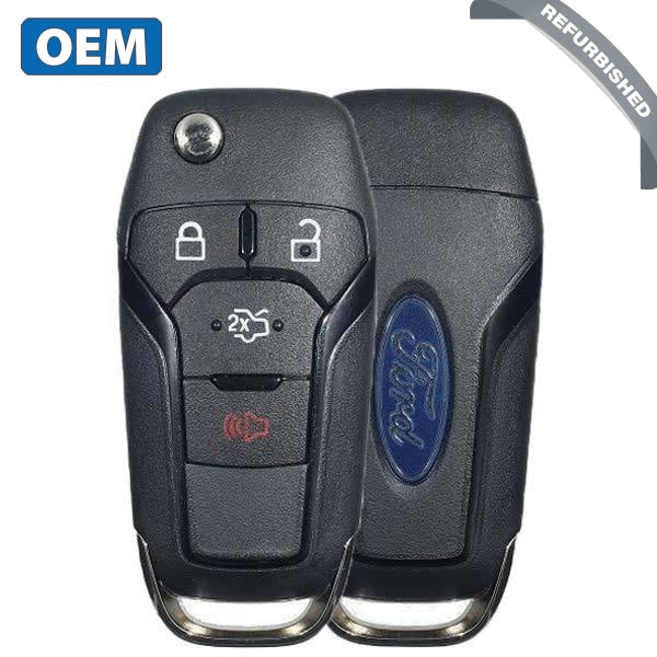 2013-2016 Ford Fusion / 4-Button Flip Key / PN: 164-R7986 / N5F-A08TAA (128 Bit) (OEM Refurb)
