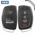 2013-2016 Hyundai Santa FE / 4-Button Flip Key / PN: 95430-4Z100 / TQ8RKE3F04 (OEM Refurb)