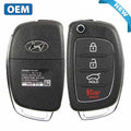 2013-2016 Hyundai Santa FE / 4-Button Flip Key / PN: 95430-4Z100 / TQ8RKE3F04 (OEM)
