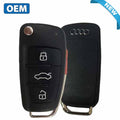 2013-2017 Audi A3 / 4-Button Flip Key / PN: 8V0 837 220 E / NBGFS12P71 / MQB  / 315 Mhz (OEM)