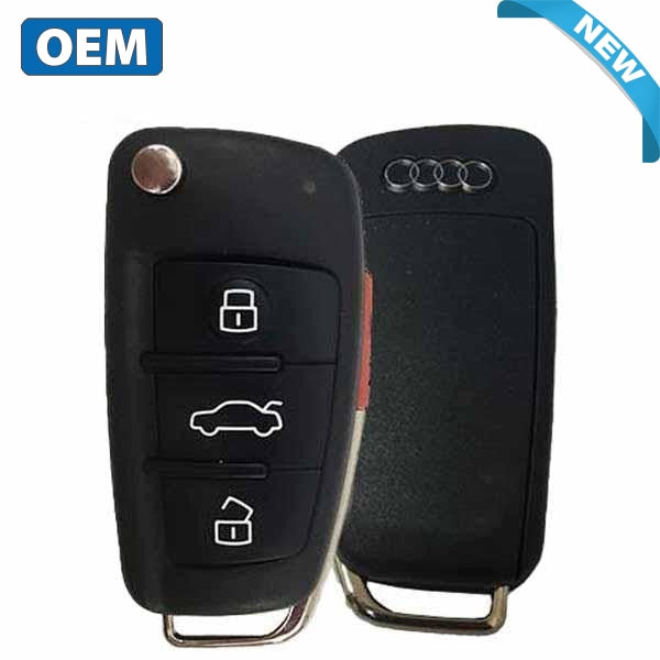 2013-2017 Audi A3 / 4-Button Flip Key / PN: 8V0 837 220 E / NBGFS12P71 / MQB  / 315 Mhz (OEM)