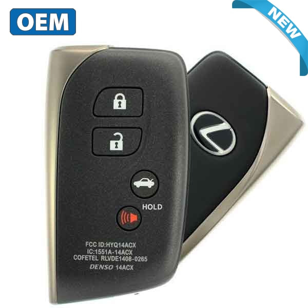 2013-2017 Lexus LS460 / LS600h / 4-Button Smart Key / PN: 89904-50N10 / HYQ14ACX (GNE Board) (OEM)