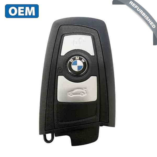 2013-2018 BMW 7 / 5 / 3 Series / 3-Button Smart Key / YGOHUF5767 / FEM / 433 Mhz - Black Trim (OEM Refurb)