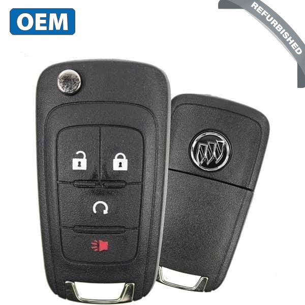 2013-2018 Buick Encore Enclave / 4-Button Flip Key / PN 13585814 / AVL-B01T1AC (OEM Refurb)