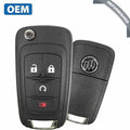 2013-2018 Buick Encore Enclave / 4-Button Flip Key / PN 13585814 / AVL-B01T1AC (OEM Refurb)