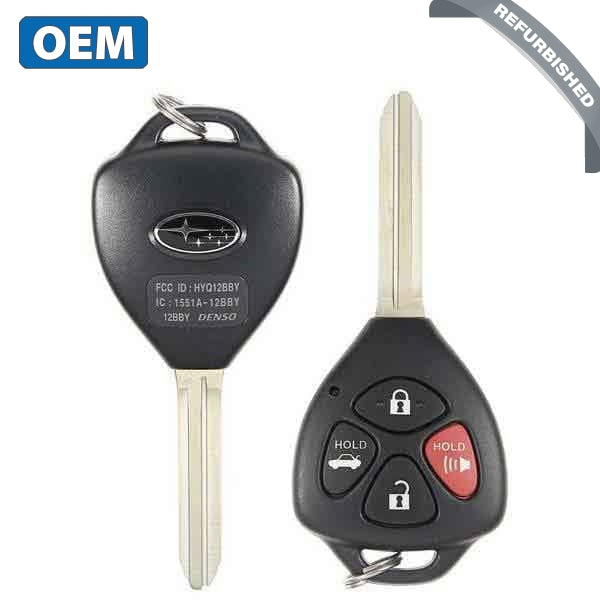 2013-2019 Subaru BRZ / 4-Button Remote Head Key / PN: 57497-CA110 / HYQ12BBY / Chip G (OEM Refurb)
