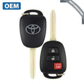 2013-2019 Toyota  / 3-Button Remote Head / PN: 89070-0R120 / GQ4-52T (H Chip) (OEM Refurb)
