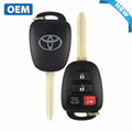 2013-2019 Toyota RAV4 / 4-Button Remote Head Key / PN: 89070-0R101 / GQ4-52T (H Chip) (USA) (OEM)