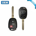 2013-2019 Toyota RAV4 Prius C / 3-Button Remote Head Key / PN: 89070-42D30 / HYQ12BDM (H Chip) (OEM)