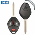 2014-2015 Mitsubishi Mirage / 3-Button Remote Head Key / PN: 6370B711 / OUCG8D-625M-A-HF (OEM Refurb)