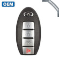 2014-2016 Infiniti Q50 / 4-Button Prox Smart Key / PN: 285E3-4HD0C / KR5S180144203 (OEM Refurb)