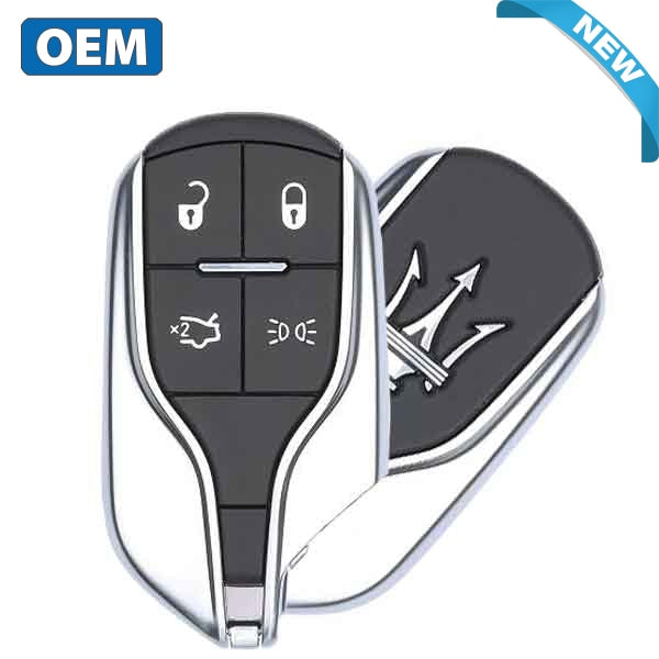 2014-2016  Maserati Ghibli / Quattroporte  / 4-Button Smart Key w/ High Beam / PN: 670019938/ M3N-7393490 (OEM)