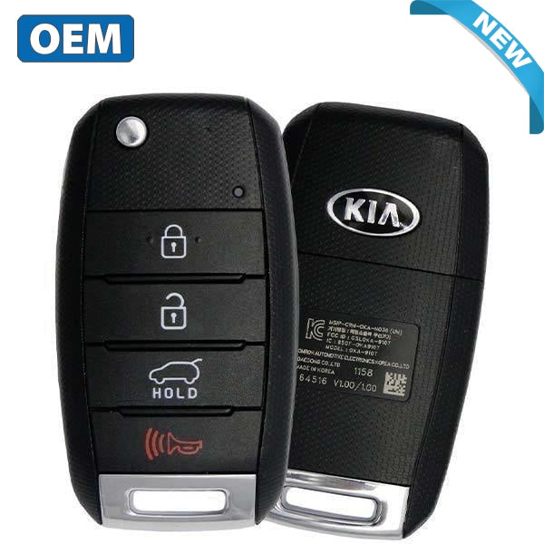 2014-2019 Kia Soul / 4-Button Flip Key / PN: 95430-B2100 / OSLOKA-875T (PS) (OEM)