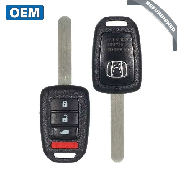 2014-2019 Honda CR-V / HR-V / 4-Button Remote Head Key / PN: 35118-T7S-A00 / MLBHLIK6-1T (OEM Refurb)