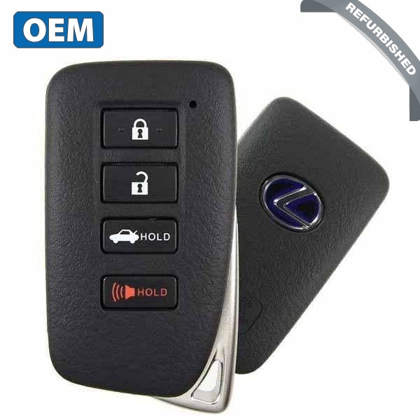 2014-2019 Lexus / 4-Button Smart Key / PN: 89904-53651 / HYQ14FBA / AG Board (OEM Refurb)