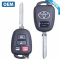 2014-2019 Toyota Corolla / 4-Button Remote Head Key / PN: 89070-02880 / HYQ12BEL (4D H) / Board 3710 (OEM)