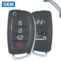 2015-2017 Hyundai Sonata / 4-Button Flip Key / PN: 95430-C1010 / TQ8-RKE-4F16 (OEM Refurb)