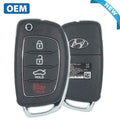 2015-2017 Hyundai Sonata / 4-Button Flip Key / PN: 95430-C1010 / TQ8-RKE-4F16 (OEM)