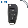 2015-2018 Audi A3 Q3 / 4-Button Flip Key / PN: BVD 837 220A / NBGFS12A71 / MQB / 315 Mhz (OEM Refurb)