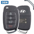 2017-2019 Hyundai Santa Fe / 4-Button Flip Key / PN: 95430-2W110 / TQ8-RKE-4F31 (OEM Refurb)