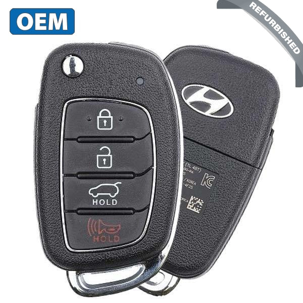 2015-2019 Hyundai Tucson / 4-Button Remote Flip Key / PN: 95430-D3010 / TQ8-RKE-4F25 (OEM Refurb)