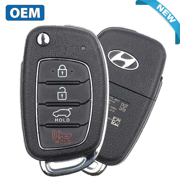 2015-2019 Hyundai Tucson / 4-Button Remote Flip Key / PN: 95430-D3010 / TQ8-RKE-4F25 (OEM)