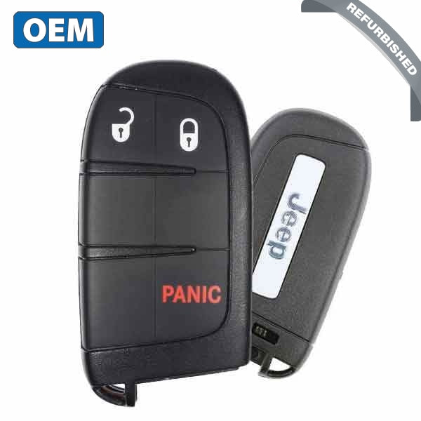2015-2020 Jeep Renegade / 3-Button Smart Key / PN: 6MP33DX9AA / M3N-40821302 (OEM Refurb)