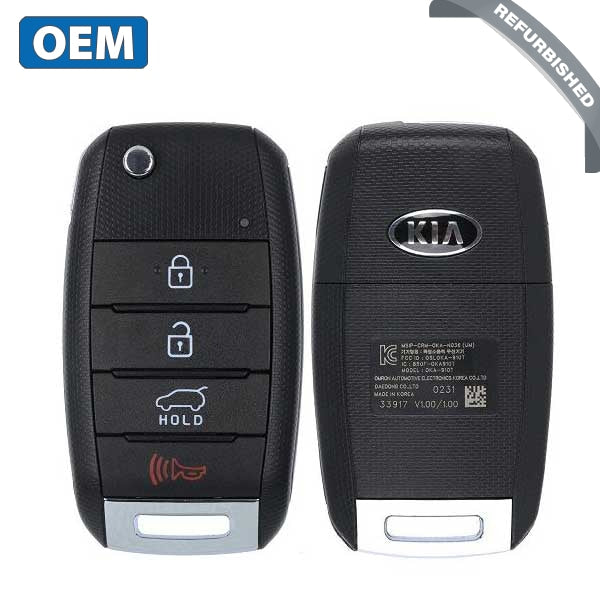 2015-2020 Kia Sorento / 4-Button Flip Key / PN: 95430-C5100 / OSLOKA-910T (UM) (OEM Refurb)