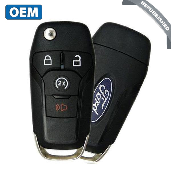 2015-2022 Ford F-Series Raptor Ranger / 4-Button Flip Key / HS / PN: 164-R8134 / (Chip 128 Bit) N5F-A08TDA (OEM Refurb)