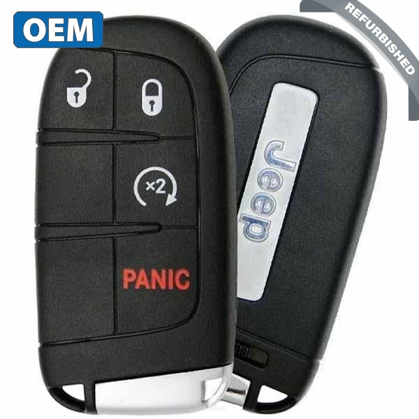 2015-2021 Jeep Renegade / 4-Button Smart Key / PN: 6BY88DX9AA / M3N-40821302 (OEM Refurb)