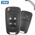 2016-2019 Buick Cascada / 5-Button Flip Key / PN: 13599913 / KR55WK50073 (OEM Refurb)
