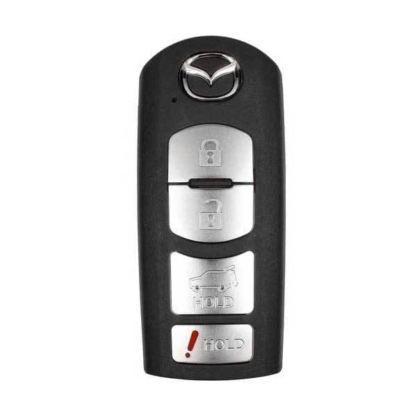 2016-2019 Mazda CX-5 / CX-9 / 4-Button Smart Key w/ Hatch / PN: TKY2-67-5DY / WAZSKE13D02 (OEM Refurb)