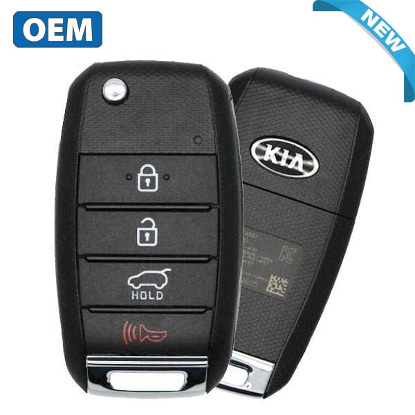 2016-2019 Kia Sportage / 4-Button Flip Key / PN: 95430-D9000 (TP) / TQ8-RKE-4F27 / Transponder (OEM)