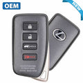 2016-2020 Lexus RX350 RX450 / 4-Button Smart Key / PN: 89904-0E160 / HYQ14FBB / G Board 0010 (OEM)