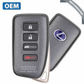 2020-2022 Lexus / 4-Button Smart Key / PN:  89904-0E180 / HYQ14FLB (OEM Refurb)