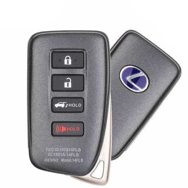 2020-2022 Lexus / 4-Button Smart Key / PN:  89904-0E180 / HYQ14FLB (OEM Refurb)