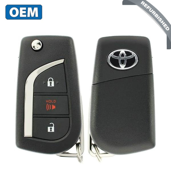 2016-2021 Toyota Corolla Scion iM / 3-Button Flip Key / PN: 89070-12C20 / HYQ12BFB (H Chip) (OEM Refurb)
