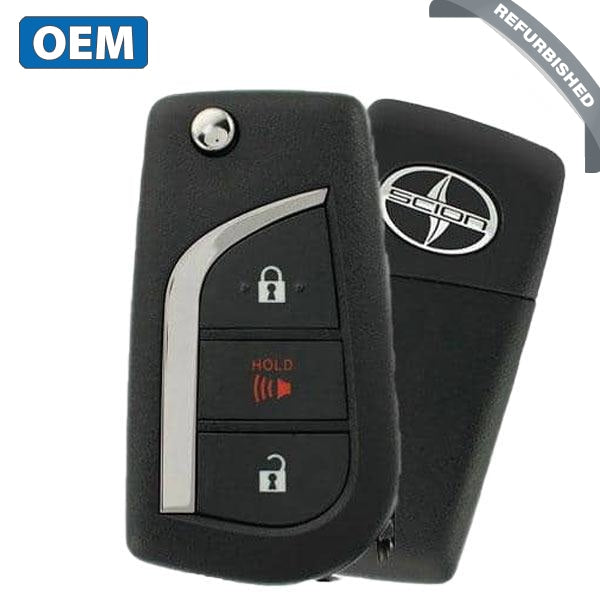 2016-2016 Scion iM / 3-Button Flip Key / PN: 89070-12B00 / HYQ12BFA (OEM Refurb)