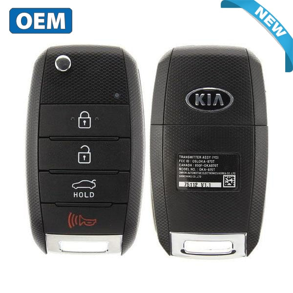 2017-2018 Kia Forte / 4-Button Flip Key / PN: 95430-A7200 / OSLOKA-875T (YD) (OEM)