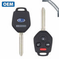 2017-2018 Subaru / 4-Button Remote Head Key / PN: 57497-FL00A / CWTB1G077 (H Chip) w/ Black Interior Board Shell (OEM Re