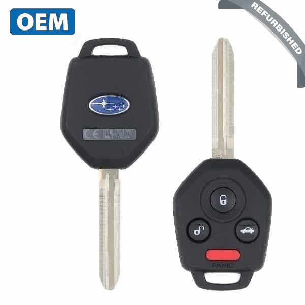 2017-2018 Subaru / 4-Button Remote Head Key / PN: 57497-FL00A / CWTB1G077 (H Chip) w/ Black Interior Board Shell (OEM Re