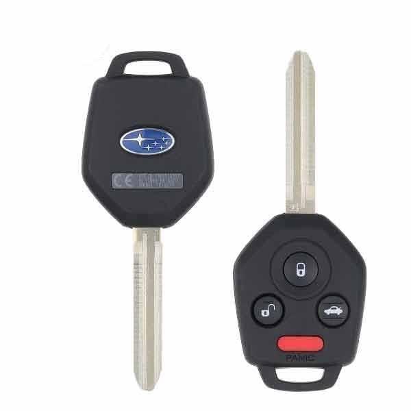 2017-2018 Subaru / 4-Button Remote Head Key / PN: 57497-FL00A / CWTB1G077 (H Chip) w/ Black Interior Board Shell (OEM Re