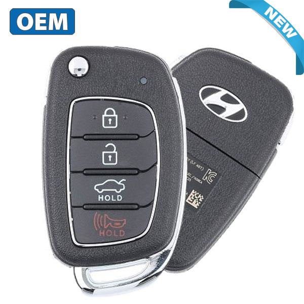 2017-2020 Hyundai Sonata / 4-Button Remote Flip Key / PN: 95430-C1210 / TQ8-RKE-4F25 (LF 4BT) (OEM)