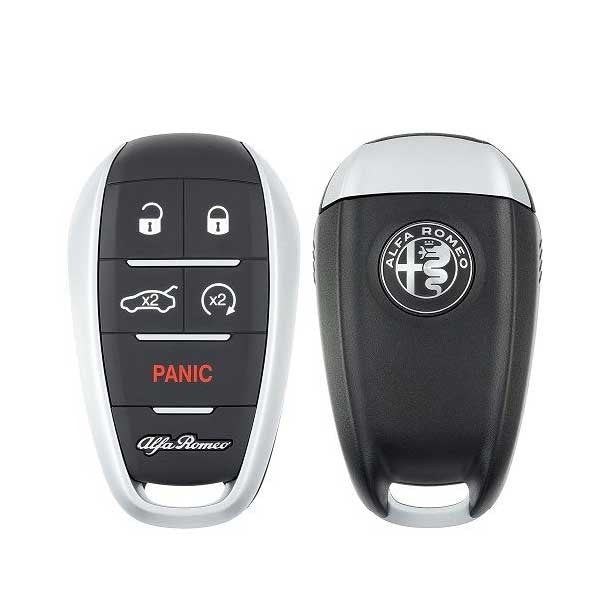2017-2020 Alfa Romeo Giulia Stelvio / 5-Button Smart Key / PN: 6EP44LXHAA / KR5ALFA434 (OEM)